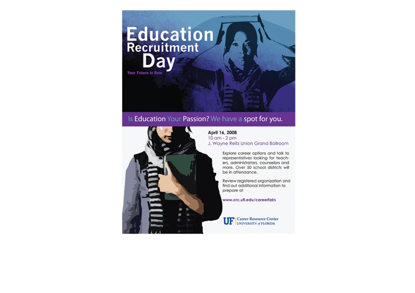 University of Florida Education Recruitment Day Poster/Flyer